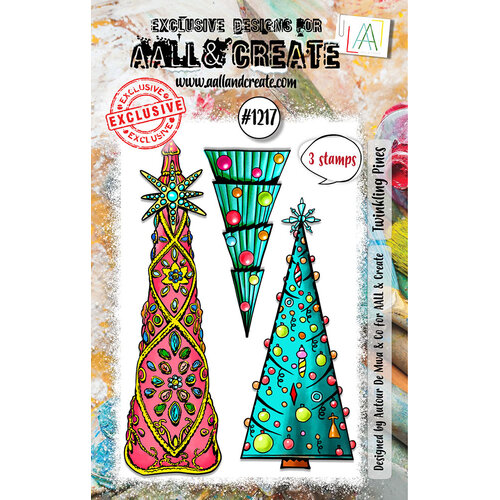 AALL And Create - Clear Photopolymer Stamps - Twinkling Pines