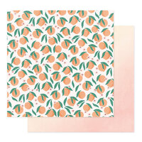 Bea Valint - Sketchbook Collection - 12 x 12 Double Sided Paper - Just Peachy