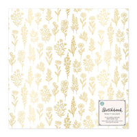 Bea Valint - Sketchbook Collection - 12 x 12 Specialty Paper - Acetate - Floral