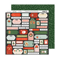 Crate Paper - Holly Jolly Holiday Collection - 12 x 12 Double Sided Paper - P12