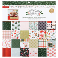 Crate Paper - Holly Jolly Holiday Collection - 12 x 12 Paper Pad