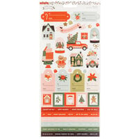 Crate Paper - Holly Jolly Holiday Collection - 6 x 12 Stickers - Foil