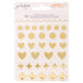 Jen Hadfield - Peaceful Heart Collection - Mirrored Acrylic Stickers - Gold Foil