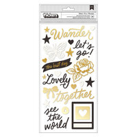 Maggie Holmes - Round Trip Collection - Thickers - Wander - Phrase with Gold Foil Accents