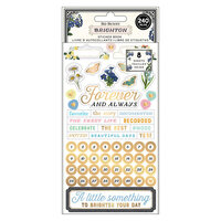 BoBunny - Brighton Collection - Sticker Book with Gold Foil Accents