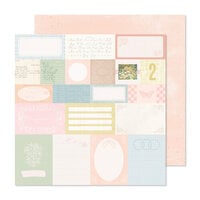 Crate Paper - Gingham Garden Collection - 12 x 12 Double Sided Paper - Souvenir