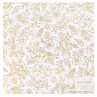 Maggie Holmes - Woodland Grove Collection - 12 x 12 Specialty Paper - Pearlescent Paper with Gold Foil Accents