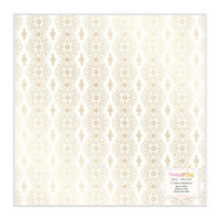 Bea Valint - Poppy and Pear Collection - 12 x 12 Double Sided Paper - Vellum and Gold Foil