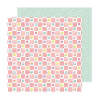 Celes Gonzalo - Rainbow Avenue Collection - 12 x 12 Double Sided Paper - Playful Peonies