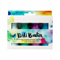 Vicki Boutin - Mixed Media Collection - Acrylic Paint - Cool