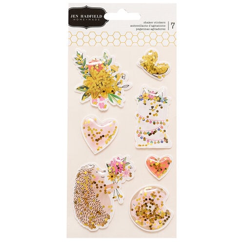 Jen Hadfield - Hey, Hello Collection - Shaker Stickers with Foil Accents