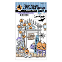 Art Impressions - Front Porch Collection - Die and Clear Photopolymer Stamp Set - Halloween