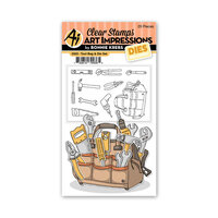 Art Impressions - Die and Clear Photopolymer Stamp Set - Tool Bag