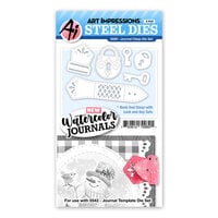 Art Impressions - Watercolor Journals Collection - Steel Dies - Journal Clasps