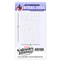 Art Impressions - Watercolor Journals Collection - Steel Dies - Journal Letter Set