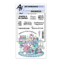 Art Impressions - Laugh Lines Collection - Die and Clear Photopolymer Stamp Set - Queen of Craft