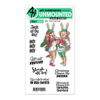 Art Impressions - Christmas - Die and Clear Photopolymer Stamp Set - Cheers My Deers