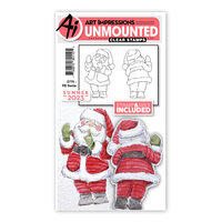 Art Impressions - Die and Clear Photopolymer Stamp Set - Santa