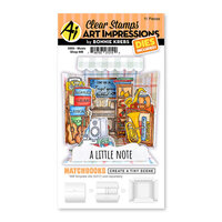 Art Impressions - Matchbook Collection - Die And Clear Photopolymer Stamp Set - Music Shop