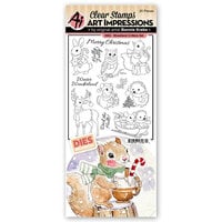 Art Impressions - Die And Clear Photopolymer Stamp Set - Woodland Critter