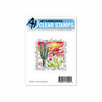 Art Impressions - Windows to the World Collection - Clear Photopolymer Stamps - Desert