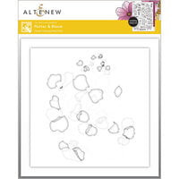 Altenew - Simple Coloring Stencil - 10 In 1 Set - Flutter And Bloom