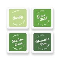 Altenew - Fresh Dye Ink Pad - Mini Cube Set - Green Valley