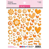 Bella Blvd - Besties Collection - Puffy Stickers - Orange Trinkets