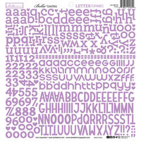 Bella Blvd - Bella Besties Collection - Letter Scramble Stickers - Plum