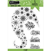 Brutus Monroe - Christmas - Clear Photopolymer Stamps - Snowflake Swirl