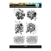 Brutus Monroe - Bundled Up Collection - Clear Photopolymer Stamps - Snowflake Spectrum