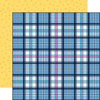 Carta Bella Paper - Little Boy Collection - 12 x 12 Double Sided Paper - Playful Plaid