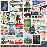 Carta Bella Paper - Outdoor Adventures Collection - 12 x 12 Cardstock Stickers - Elements