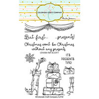 Colorado Craft Company - Christmas - Clear Photopolymer Stamps - But First Presents