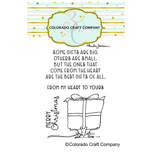 Colorado Craft Company - Christmas - Clear Photopolymer Stamps - Mini - Big Gift