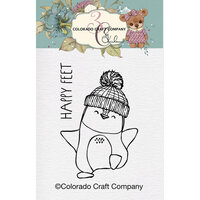 Colorado Craft Company - On Broadway Collection - Clear Photopolymer Stamps - Mini - Happy Feet