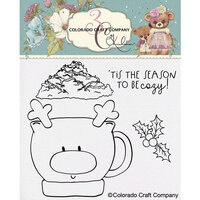 Colorado Craft Company - Clear Photopolymer Stamps - Reindeer Mug