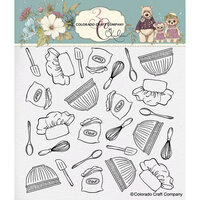 Colorado Craft Company - Clear Photopolymer Stamps - Baking Background