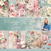 Crafter's Companion - Christmas Rose Collection - 12 x 12 Paper Pad