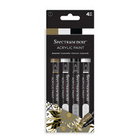 Crafter's Companion - Spectrum Noir - Acrylic Paint Markers - 4 Pack - Essential