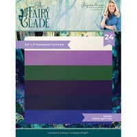 Crafter's Companion - Fairy Glade Collection - 8.5 x 11 Pearlescent Card Pack - Pearl