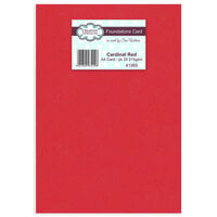 Creative Expressions - A4 Foundation Cards - 20 Pack - Cardinal Red