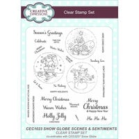 Creative Expressions - Clear Photopolymer Stamps - Snow Globe Scenes And Sentiments