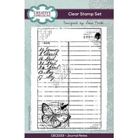 Creative Expressions - Clear Photopolymer Stamps - Journal Notes