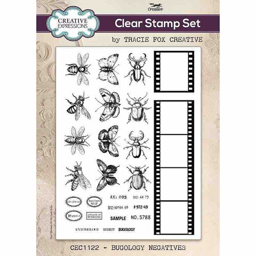 Creative Expressions - Clear Photopolymer Stamps - Bugology Negatives