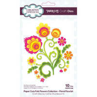 Creative Expressions - Paper Cuts Collection - Craft Dies - Folk Flowers - Floral Flourish