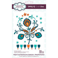 Creative Expressions - Paper Cuts Collection - Craft Dies - Folk Flowers - Petal Perfection