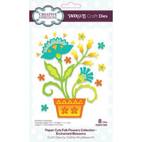 Creative Expressions - Paper Cuts Collection - Craft Dies - Folk Flowers - Enchanted Blossoms