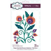 Creative Expressions - Paper Cuts Collection - Craft Dies - Folk Flowers - Flora