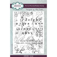 Creative Expressions - Pre-Cut Rubber Stamps - Script